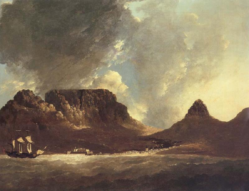 unknow artist A View of the Cape of Good Hope,taken on the spot,from on board the Resolution,capt,coode,November 1772